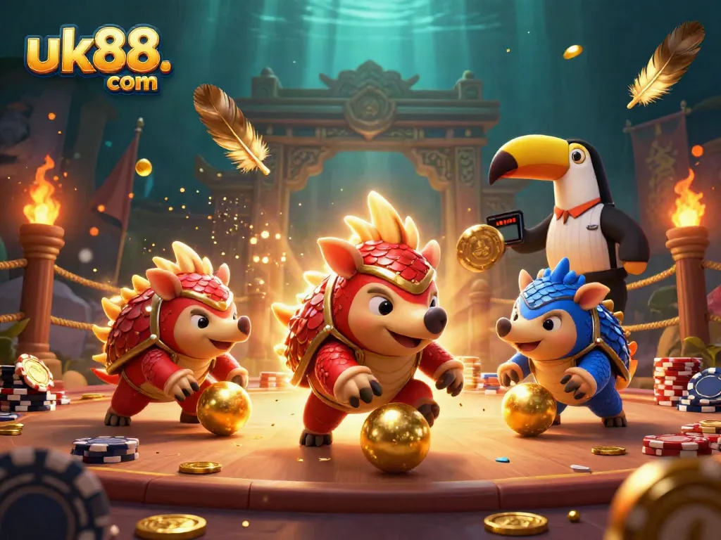 Experience the excitement of uk88. com with thrilling pangolin rivals rolling through poker chips.