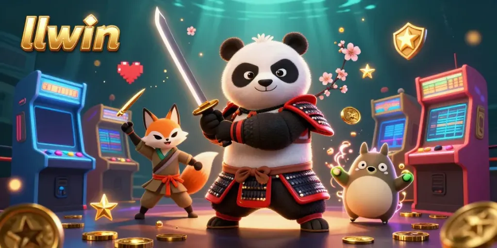 Engage with LLWIN’s thrilling online casino adventure featuring a samurai panda and ninja fox.