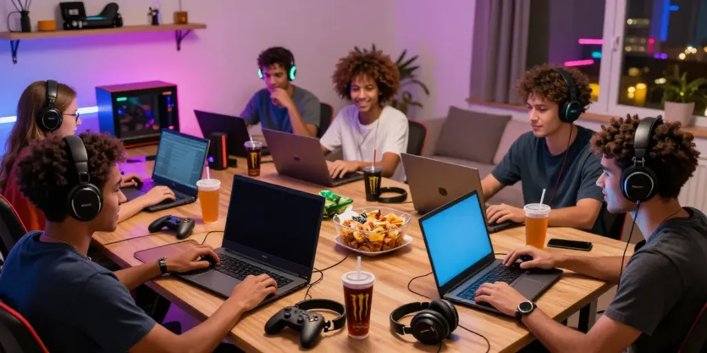 Exciting gaming atmosphere showcasing Seributoto daftar with diverse players enjoying digital games in a vibrant setting.