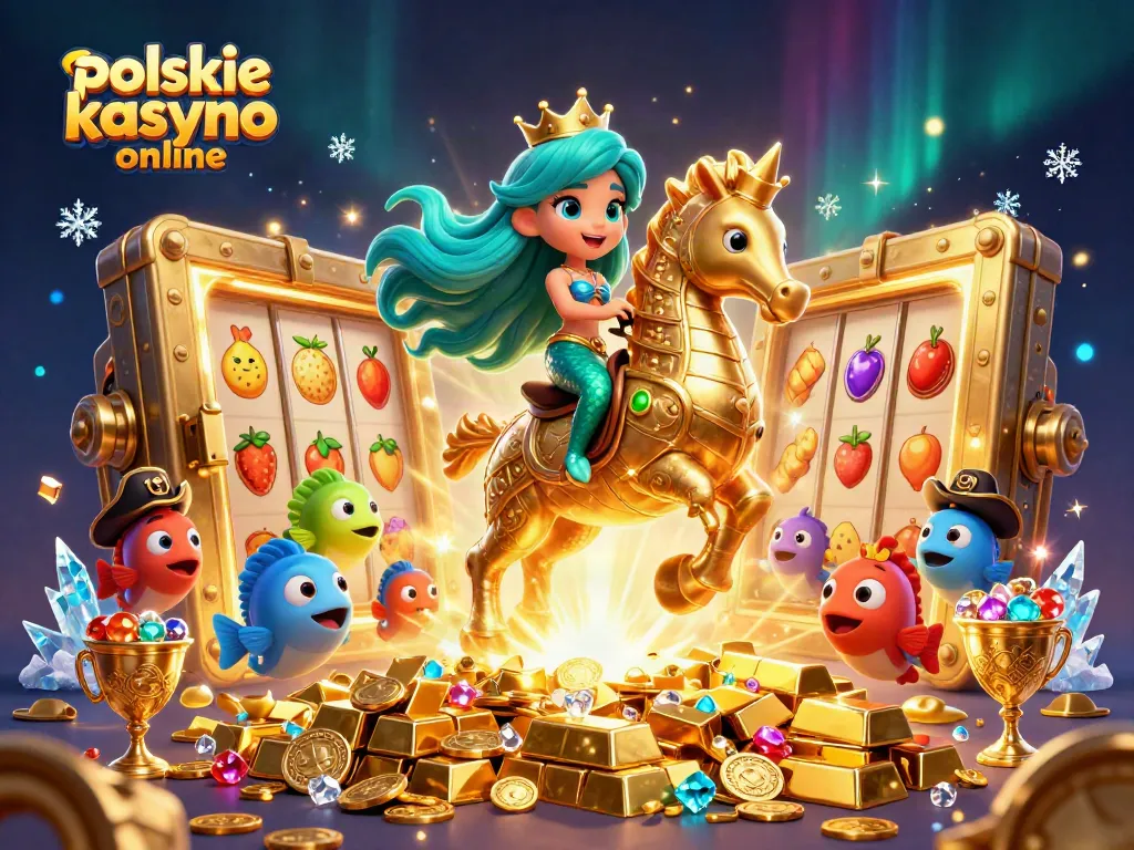 Experience the thrill at polskie kasyno online with colorful slots and treasures shimmering in an underwater adventure.