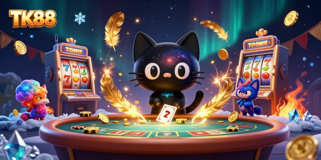 Play exciting games at TK88's cosmic casino with a magical atmosphere and stellar characters.