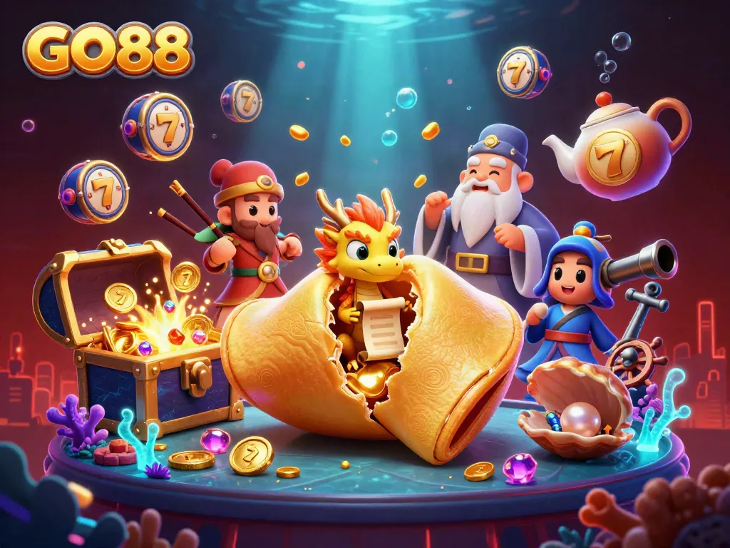 Experience the excitement of GO88 with vibrant slot game elements and dynamic characters.
