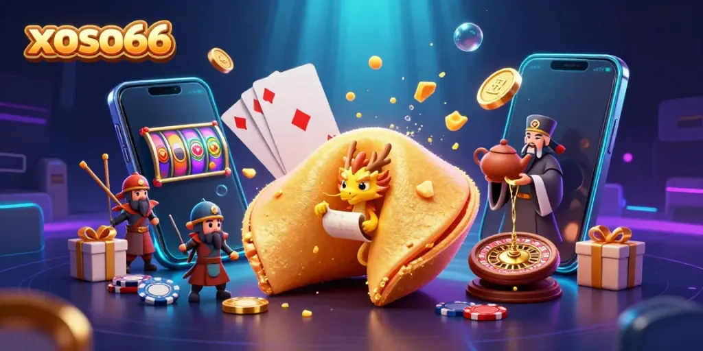 Experience the thrilling entertainment of xoso66 with golden fortunes and vibrant gaming elements.