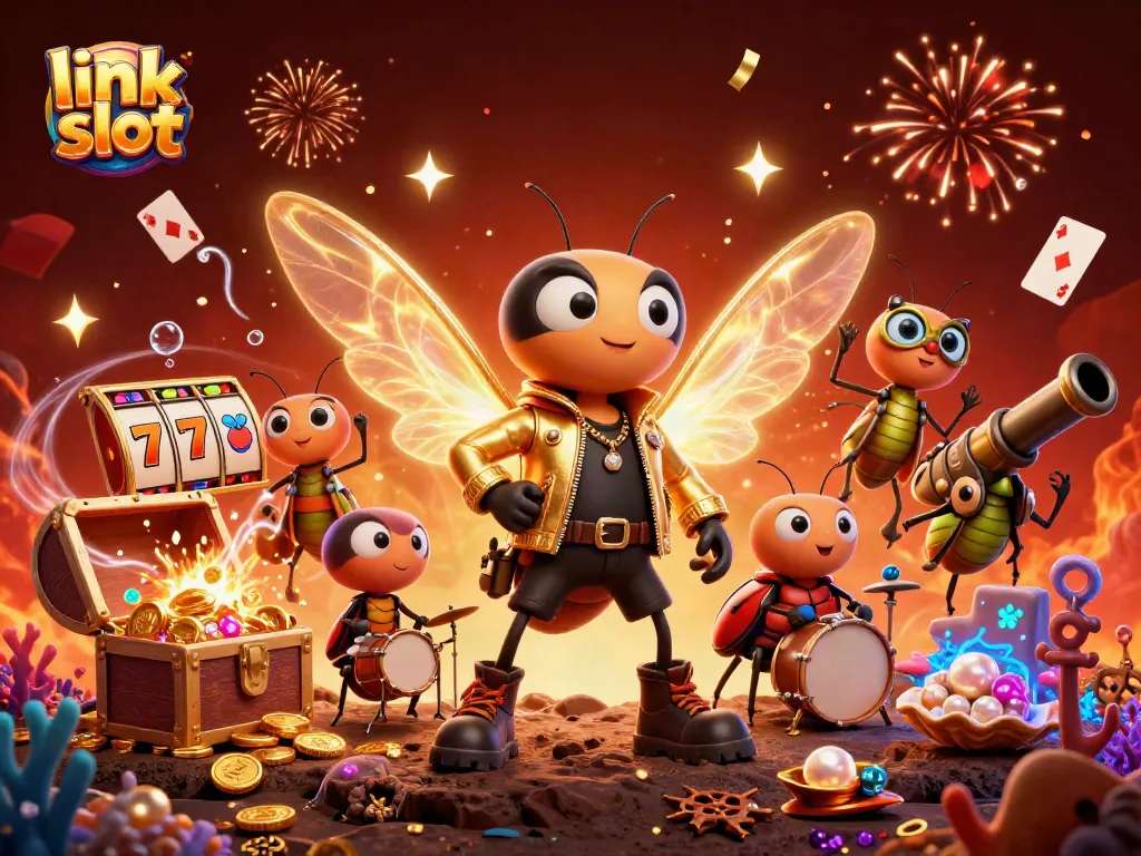 Experience the thrill of link slot gameplay with explosive wins and vibrant casino elements.