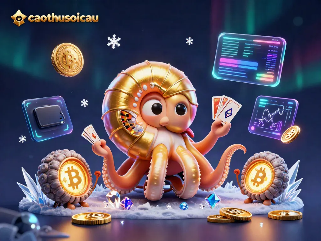 Engage in thrilling gameplay with caothusoicau's vibrant casino scene showcasing a giant nautilus roulette wheel.