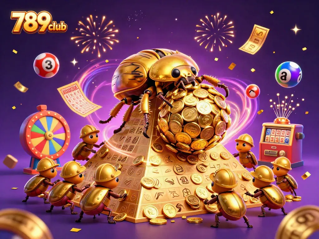 Experience thrilling gameplay at 789club with a vibrant 3D casino-themed illustration.