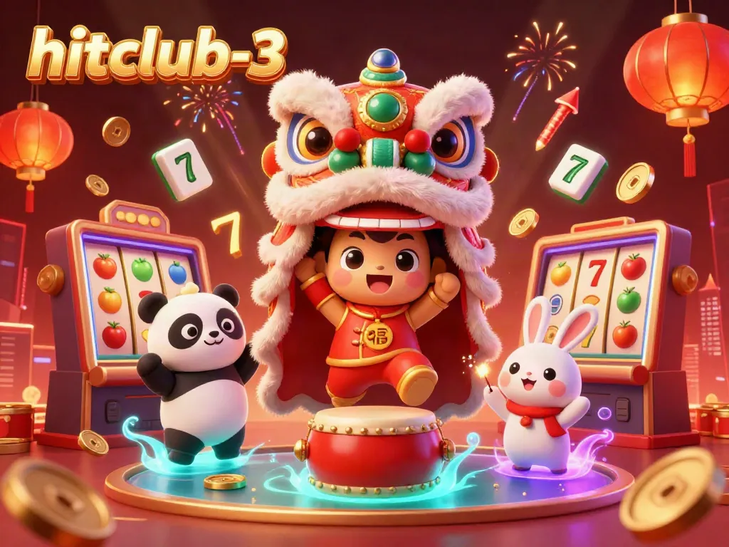 Experience exciting gameplay at hitclub-3 with festive characters and dynamic casino elements.
