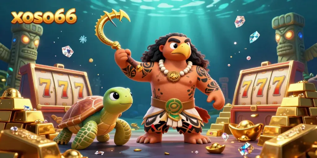 Experience vibrant gaming action at xoso66 with dynamic characters and jackpot symbols.