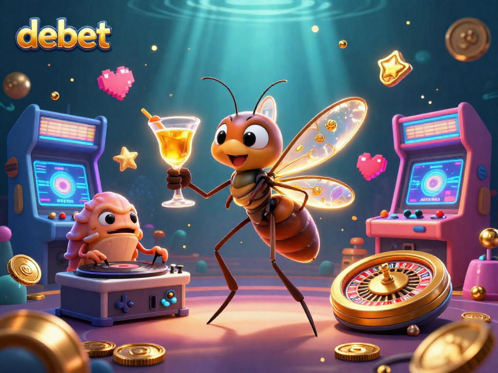 Experience immersive gameplay with debet, featuring vivid characters and stunning casino elements.