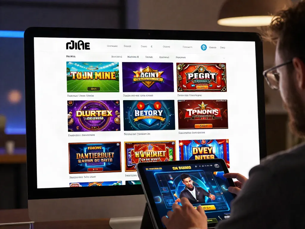 Engaging online gambling experience at five88 with vibrant game displays and user interaction.
