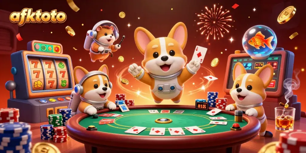 Experience the thrills of afktoto with a vibrant space casino scene, showcasing exciting slot elements!